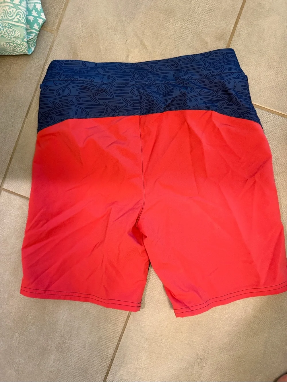 Vineyard Vines Navy & Red Kids' Swim Trunks/Board Shorts Size Boys Medium (12/14